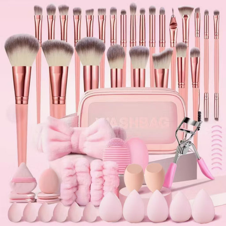 ✨ Black Makeup Brush Set — Eye Shadow & Full Face Beauty Tools 💄🖤