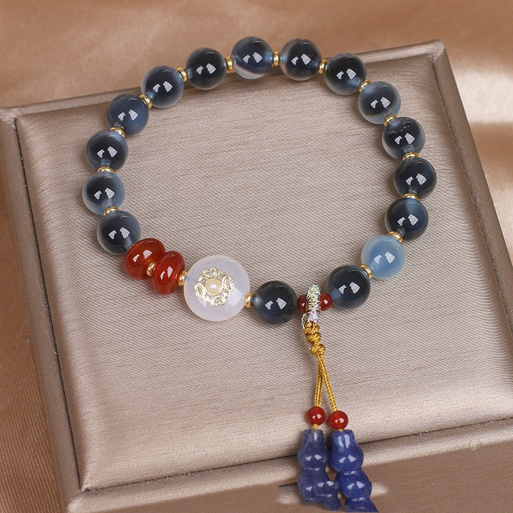 Sugar Heart Agate Bracelet – Niche Ethnic Design for Women