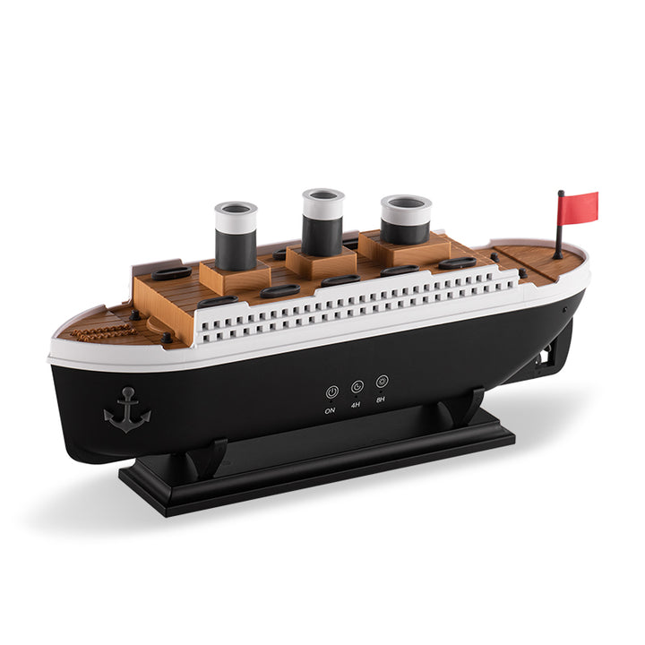 🚢💧 Steamship Diffuser | LED Humidifier with 7-Color Lights & Remote ✨