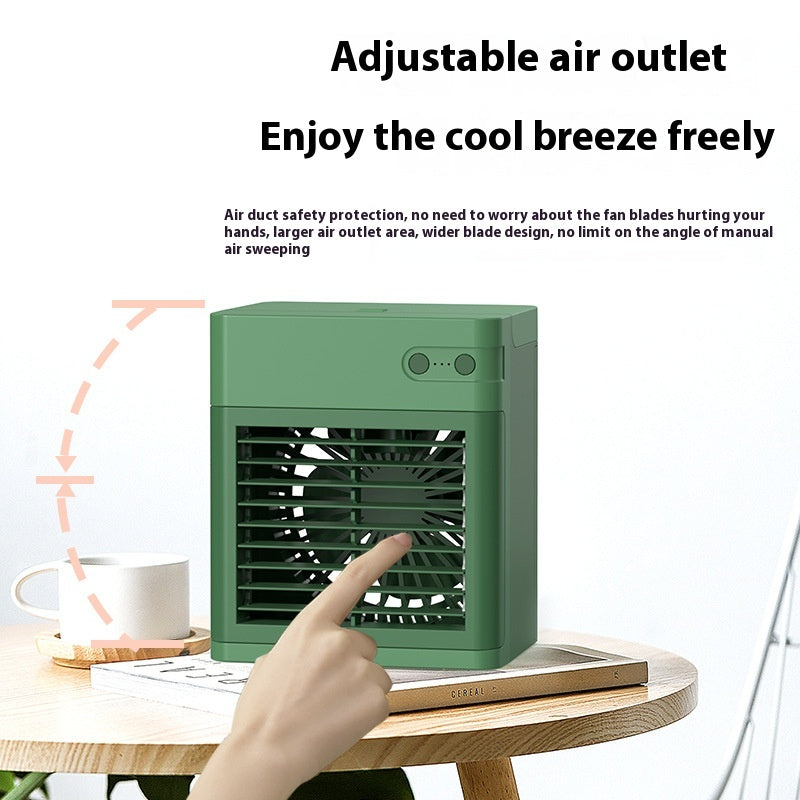 ❄️💧 Desktop Mini Air Cooler Humidifier | USB Water Cooling Fan ✨