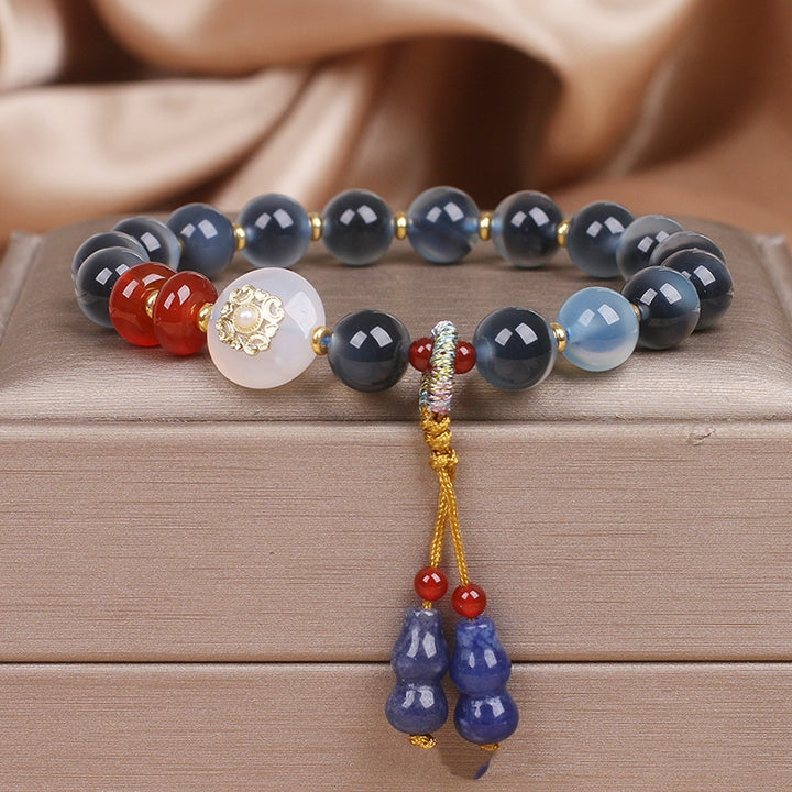Sugar Heart Agate Bracelet – Niche Ethnic Design for Women
