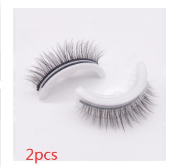 👁️✨ Reusable 3D Mink Lashes – Self-Adhesive Natural False Eyelashes (Glue-Free Silk Style)