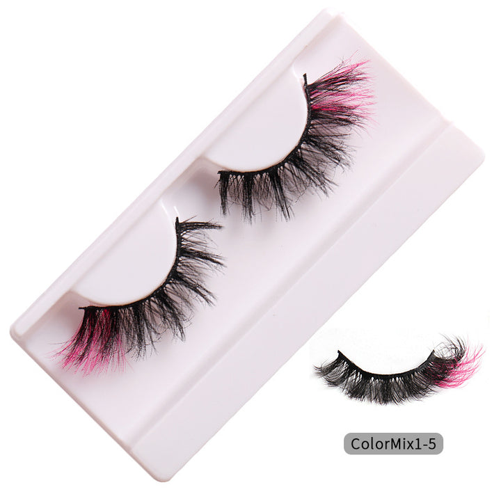 👁️✨ Fashion High Color Fried Curly Eyelashes – Thick Fluffy Faux Mink Lashes