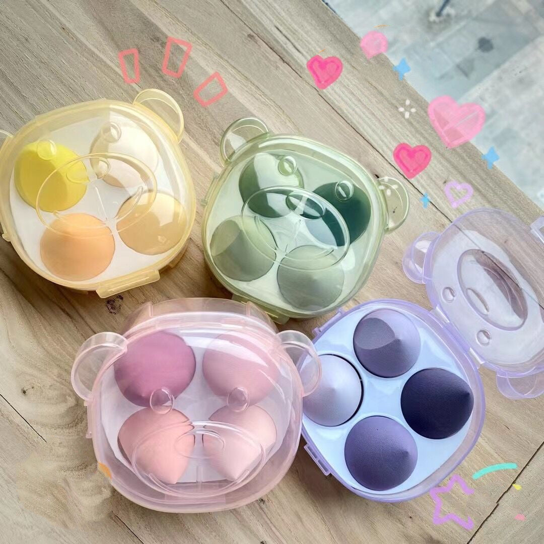 💧💄 Water Drop Air Cushion Puff | Super Soft Makeup Sponge Egg Set