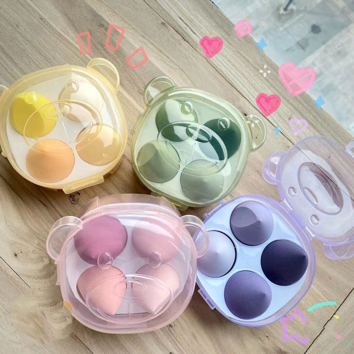 💧💄 Water Drop Air Cushion Puff | Super Soft Makeup Sponge Egg Set