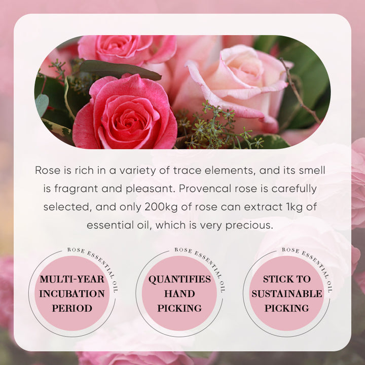 ✨ Rose Essential Oil — Moisturizing & Brightening Facial Essence 🌹💧