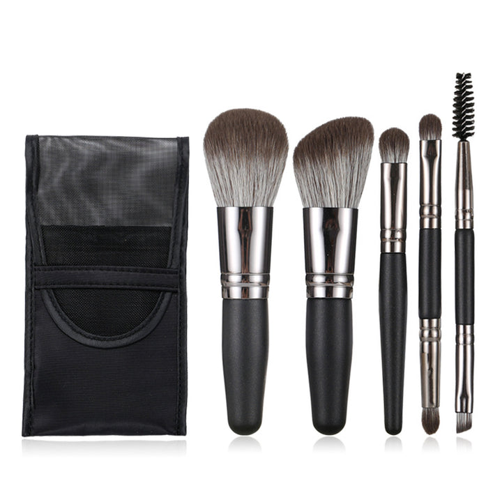 ✨ Mini Portable 5-Piece Makeup Brush Set (Upgraded Version) 💄