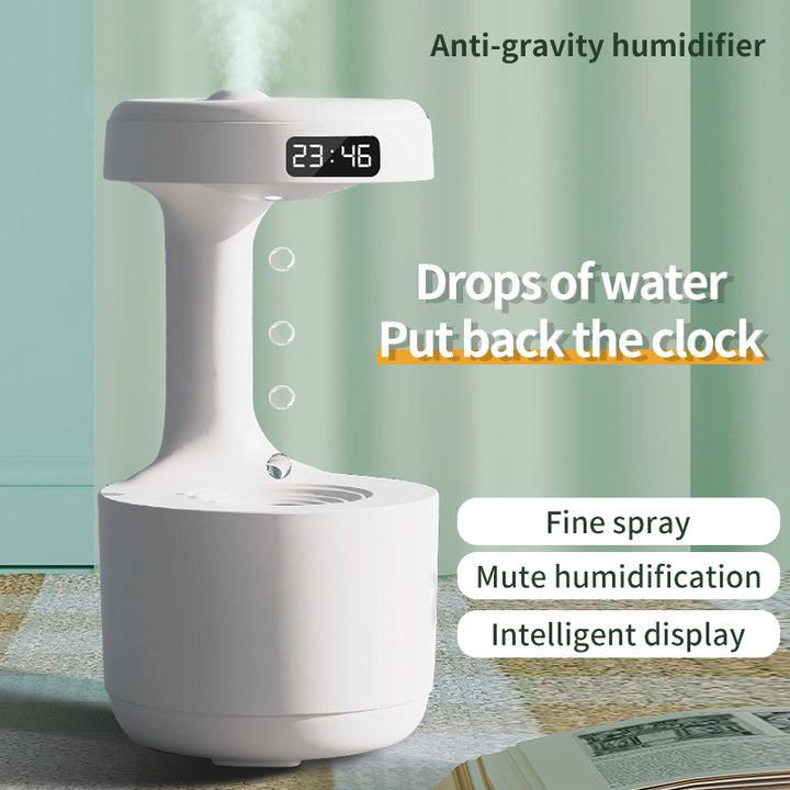 💧🧘 Anti-Gravity Water Drop Aroma Diffuser | Single Arm Humidifier (800ml) ✨