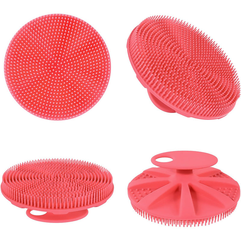 🧼🛁 Silicone Shampoo & Cleansing Brush | Soft Exfoliating Face & Body Care Tool