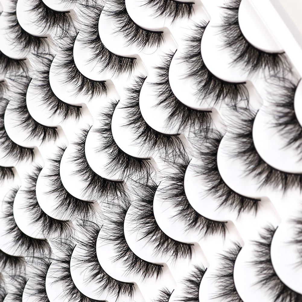 👁️✨ 3D False Eyelashes – Multi-Layered, Realistic, Soft & Comfortable Lashes