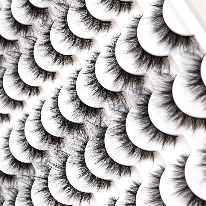 👁️✨ 3D False Eyelashes – Multi-Layered, Realistic, Soft & Comfortable Lashes