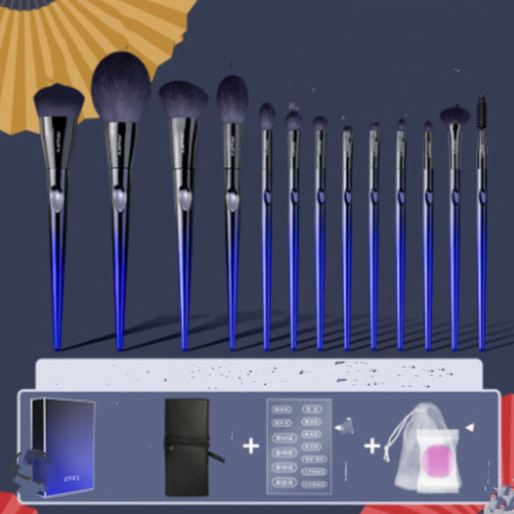 ✨ Blue Enchantress 13-Piece Makeup Brush Set — Professional Beauty Kit 💙💄