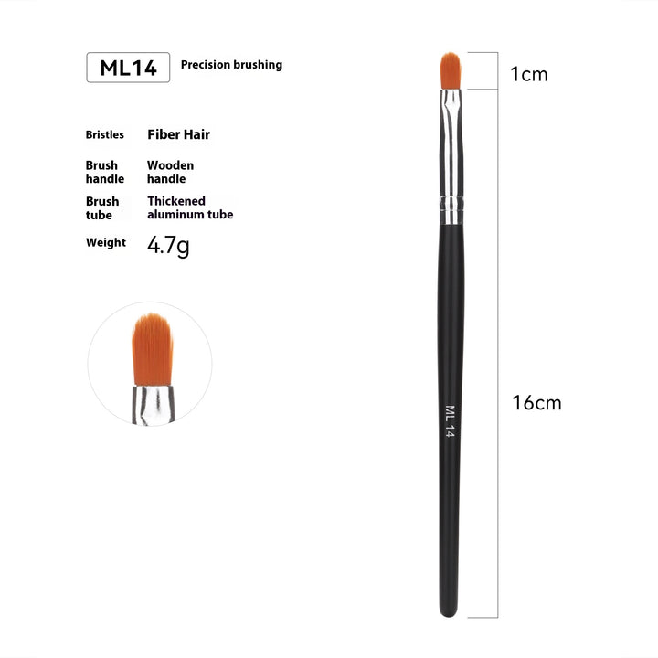 🖌️ 32-Piece Professional Makeup Brush Set – Wooden Handle Brushes with Leather Storage Bag 💄✨