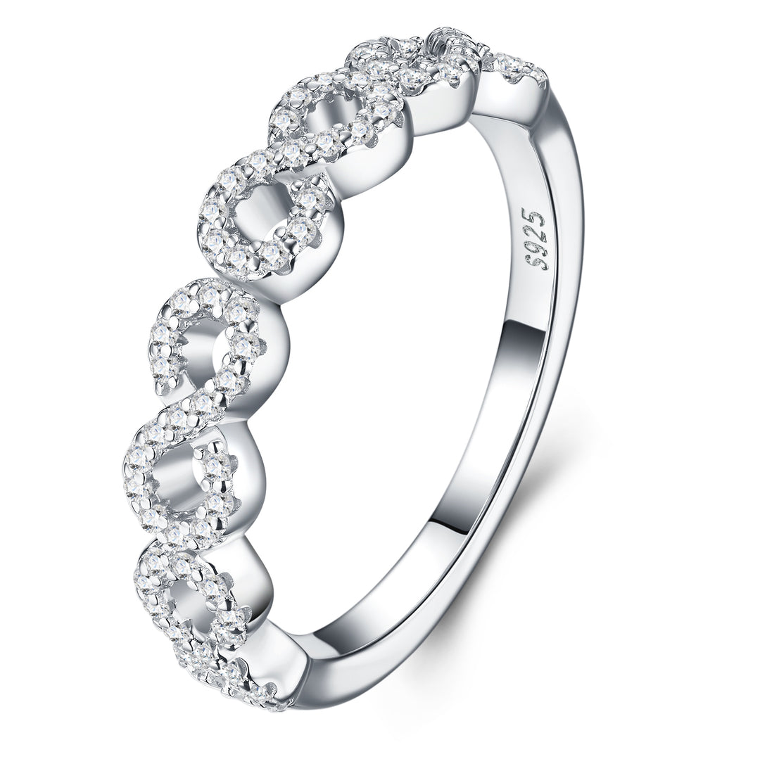 💍 0.3-Carat Morganite Minimalist Ring for Women – Platinum-Plated S925 Silver (3.2g, Sizes 5–9) 💍
