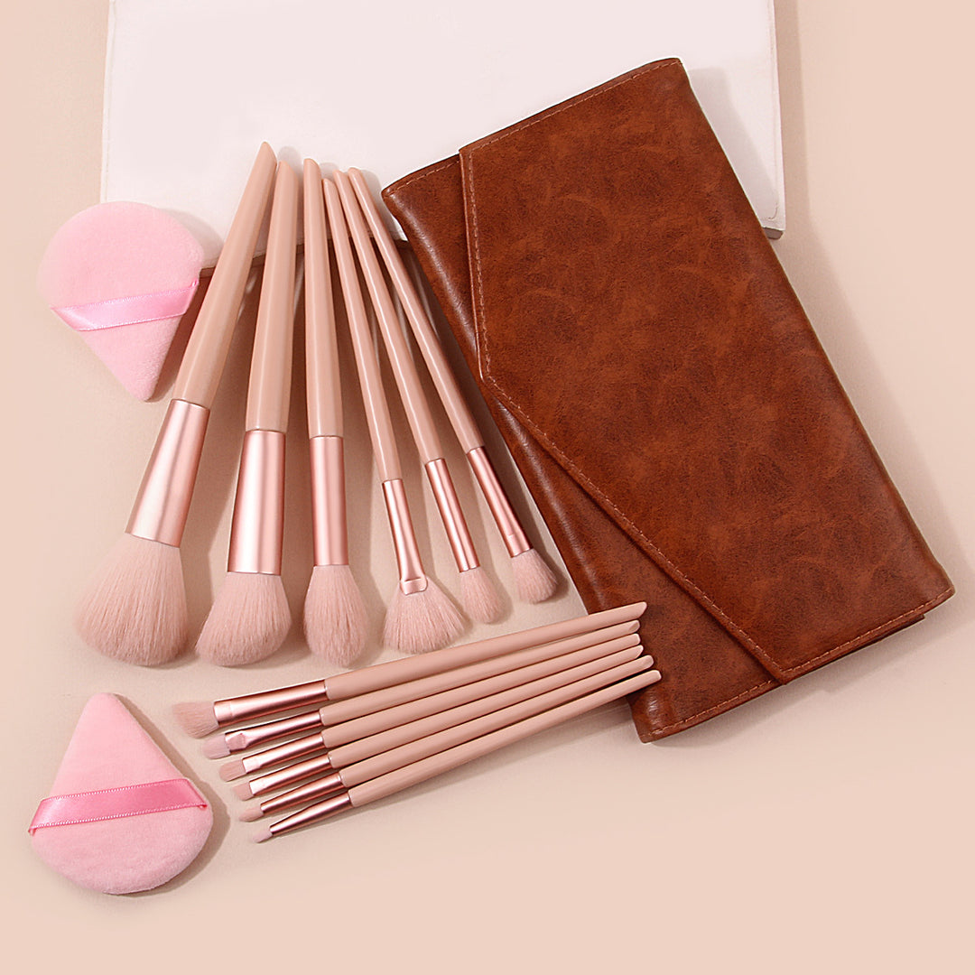 ✨ 12-Piece Soft Hair Makeup Brush Set — Beauty Tools Kit 💄💖