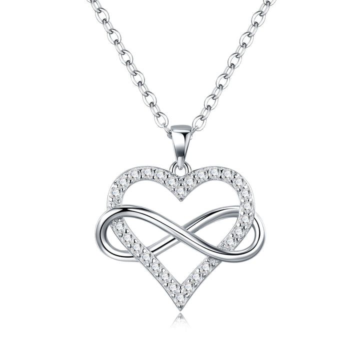 Luxury Minimalist Heart Moissanite Pendant Necklace – Gold-Plated S925 Silver