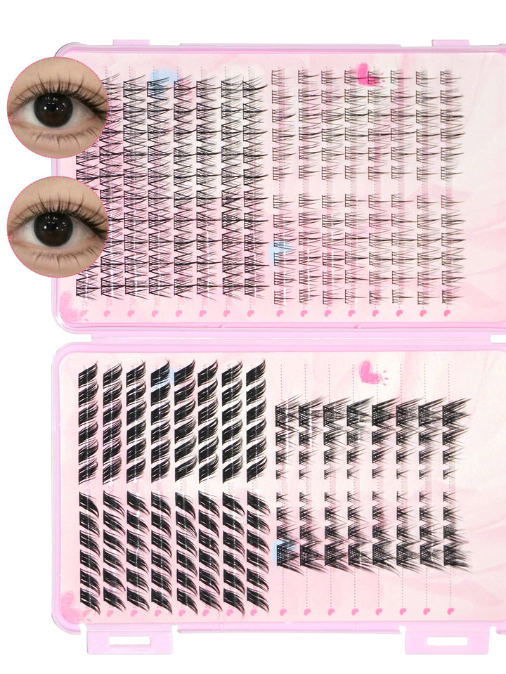 👁️✨ Multi-Style Hybrid False Eyelash Extension Set – Easy Apply Glam Lash Kit