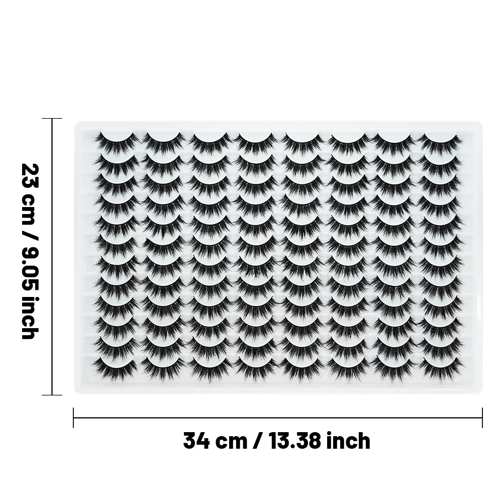 👁️✨ 3D False Eyelashes – Multi-Layered Realistic Soft & Comfortable Lashes