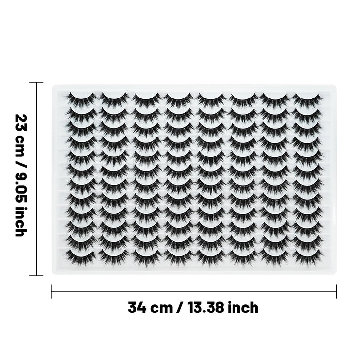 👁️✨ 3D False Eyelashes – Multi-Layered Realistic Soft & Comfortable Lashes