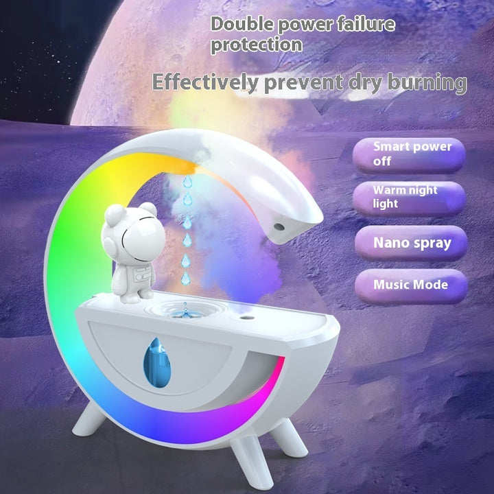 💧✨ Water Drop Backflow Anti-Gravity Humidifier | Bluetooth Ambience Light Humidifier