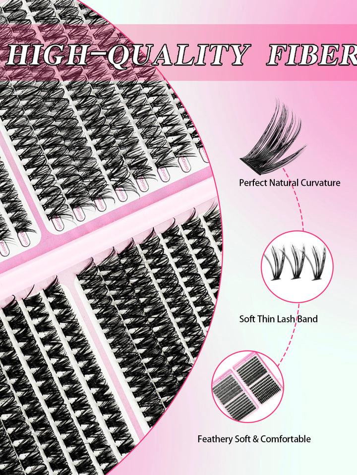 👁️✨ 3D False Eyelashes – Multi-Layered, Realistic, Soft & Comfortable Natural Nude Makeup Lashes