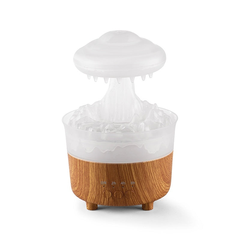🌧️☁️ Household Mute Remote Control Colorful Rain Cloud Humidifier
