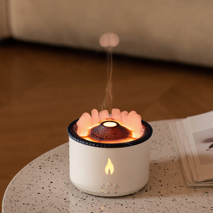 🔥🌊 Jellyfish Flame & Blue Volcano Humidifier | Aroma Diffuser with Remote Control ✨