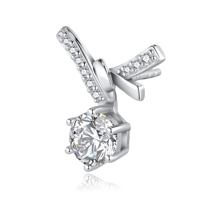 Luxury Light Trend Jewelry Set – 1-Carat Morganite in Platinum-Plated S925 Silver