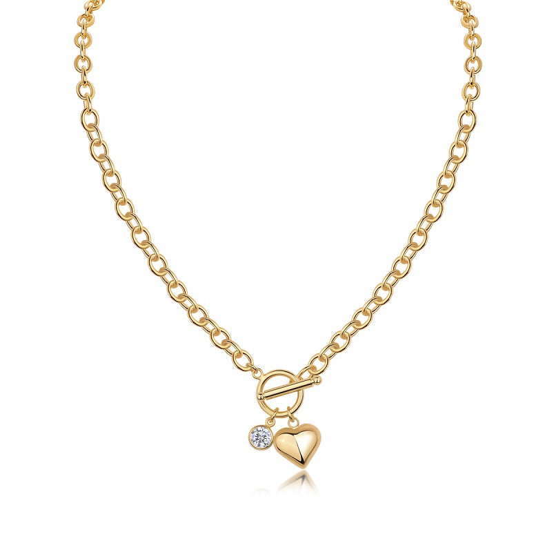 💎 1-Carat Morganite Minimalist Pendant Necklace – Gold-Plated S925 Silver (26.8g) 💎