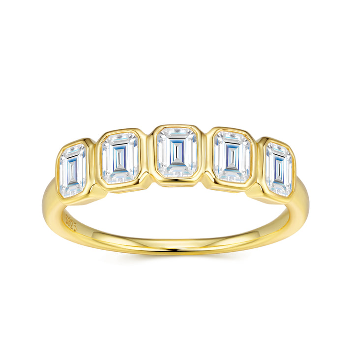 💍 Pillow-Shaped Moissanite Ring – Gold-Plated S925 Silver (3.7g, Sizes 5–9) 💍