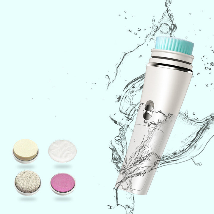 💖🧼 Electric Face Cleansing Brush | 5-in-1 Deep Pore Cleaning & Exfoliating Tool
