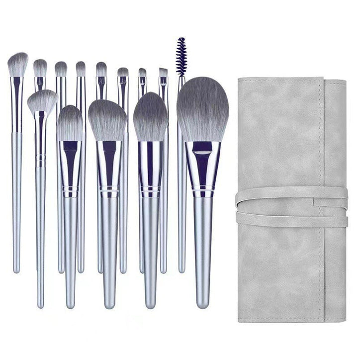 ✨ First Saw 14-Piece Makeup Brush Set — Soft Hair Beauty Tools 💄