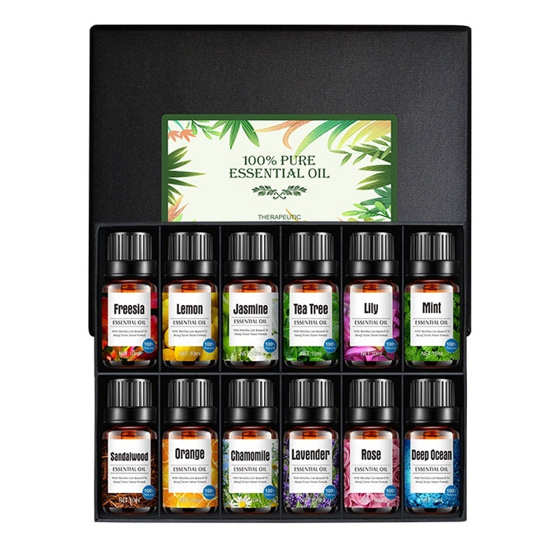 ✨ Water-Soluble Lavender Plant Aromatherapy Oil Set — Humidifier Essential Oils (8 Bottles) 🌿💧💜