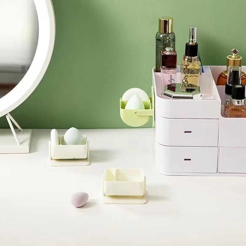 💄✨ Cosmetic Egg Storage Rack | Punch-Free Makeup Sponge Holder