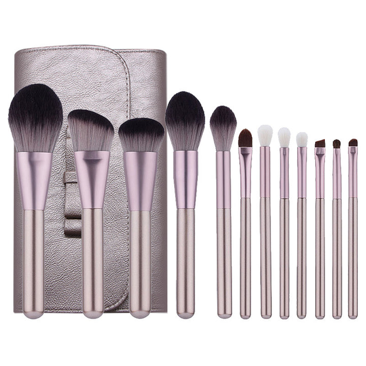✨ 12-Piece Small Grape Professional Makeup Brush Set — Super Soft Beauty Tools 💄🍇