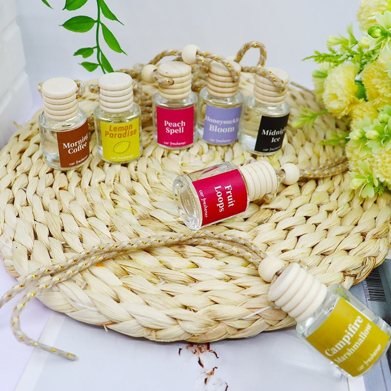 ✨ Car Aromatherapy Perfume Glass Bottle — Hanging Pendant Fragrance (50ml) 🚗🌿