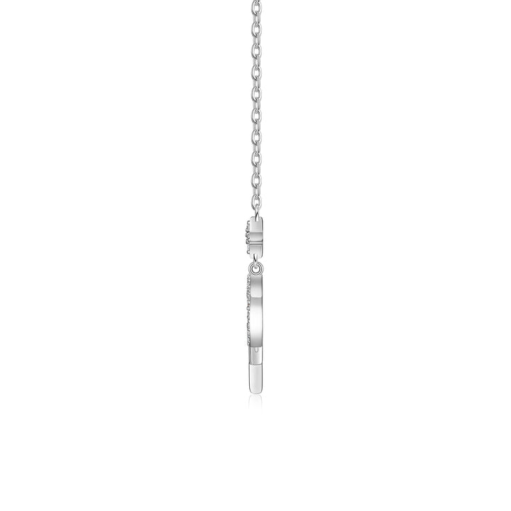 Luxury Minimalist Moon & Star Moissanite Pendant Necklace – Gold-Plated S925 Silver