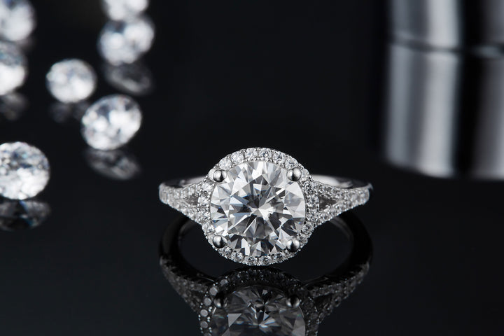 💍 3-Carat Moissanite Minimalist Ring – Platinum-Plated S925 Silver (3.2g, Sizes 5–9) 💍