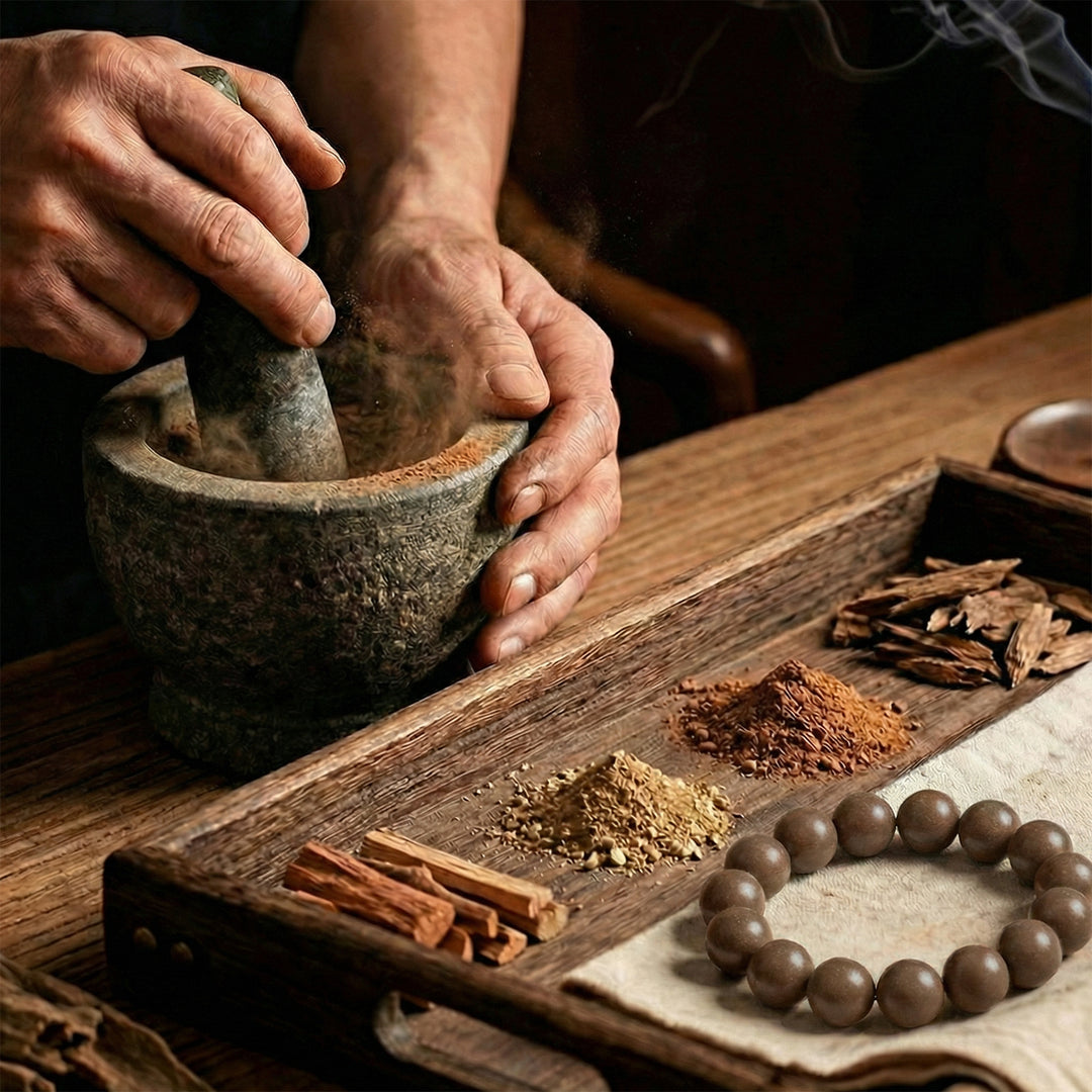 Chinese Herbal Bead Bracelet – Lightweight Wellness Jewelry