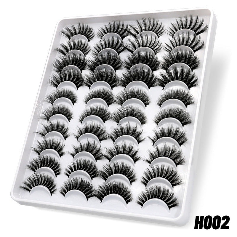 👁️✨ Self-Adhesive False Eyelashes – European & American Style (20 Pairs Set)
