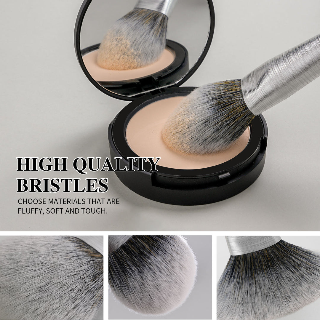 🖌️ 10-Piece Kabuki Makeup Brush Set – Soft Synthetic Brushes for Foundation, Concealer & Eyeshadow 💄✨