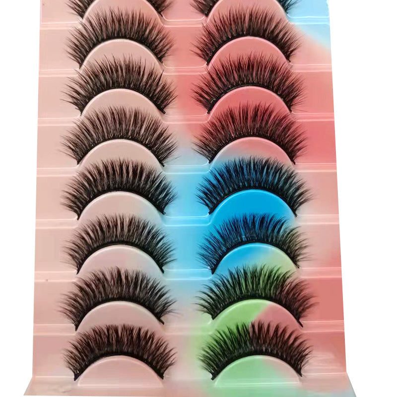 👁️✨ Women’s Fashion Soft Natural Long Eyelashes – 10 Pairs Set