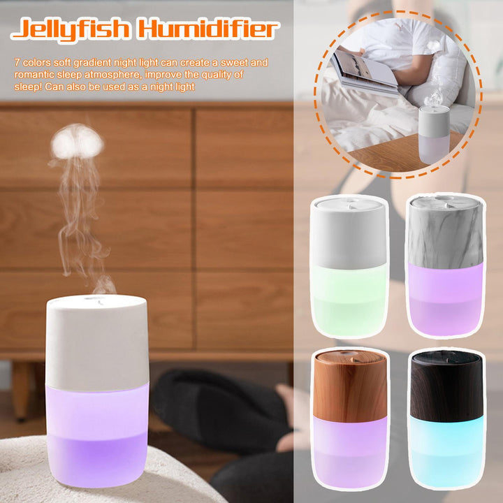 🪼💧 Mini Jellyfish Humidifier | Portable USB Silent Aroma Diffuser ✨🌿