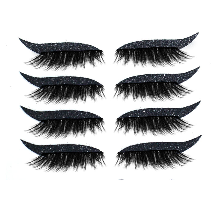 🧲👁️ 3D Magnetic False Eyelashes – 4 Pairs Glue-Free Self-Adhesive Lash Set