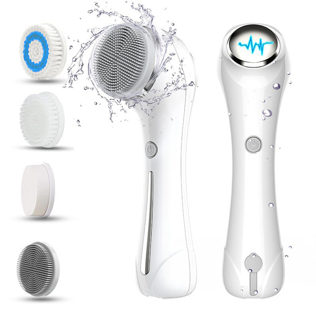 🧼🤍 3-in-1 Facial Cleansing Brush | Exfoliating, Massaging & Deep Cleansing Device (IPX7 Waterproof)