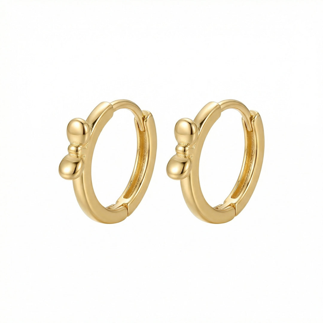 ✨ 925 Sterling Silver Bowknot Huggie Hoop Earrings – Dainty Everyday Loops ✨