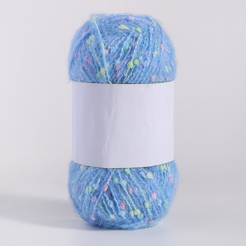 Colored Mohair Knitting Yarn – Soft Hand Woven Mohair Thread for Sweaters, Scarves & DIY Crafts
