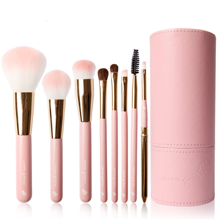 ✨ 8-Piece Beginner Makeup Brush Set — Storage Box Included 💄🌸