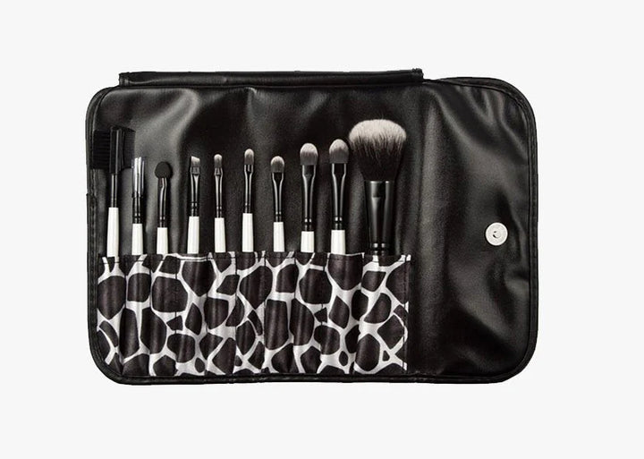🖌️ 33-Piece High-End Makeup Brush Set – Animal Hair & Synthetic Fiber with Wooden Handles 💄✨