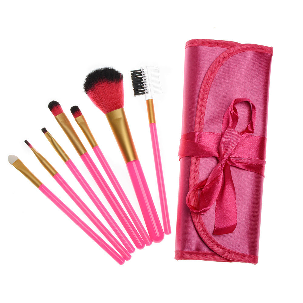 ✨ Multifunctional Portable 7-Piece Ribbon Makeup Brush Set 💄